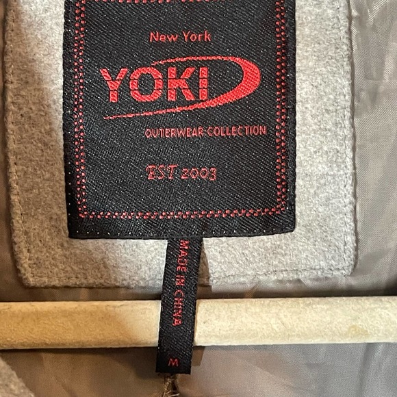 Yoki NY Outerwear Moto gray jacket coat Sz M RN 125639 - Picture 5 of 9